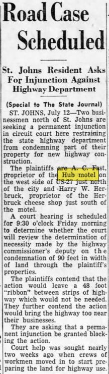 Hub Motel - Jul 1956 Different Owner (newer photo)